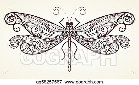 Detail Free Dragonfly Clipart Black And White Nomer 41