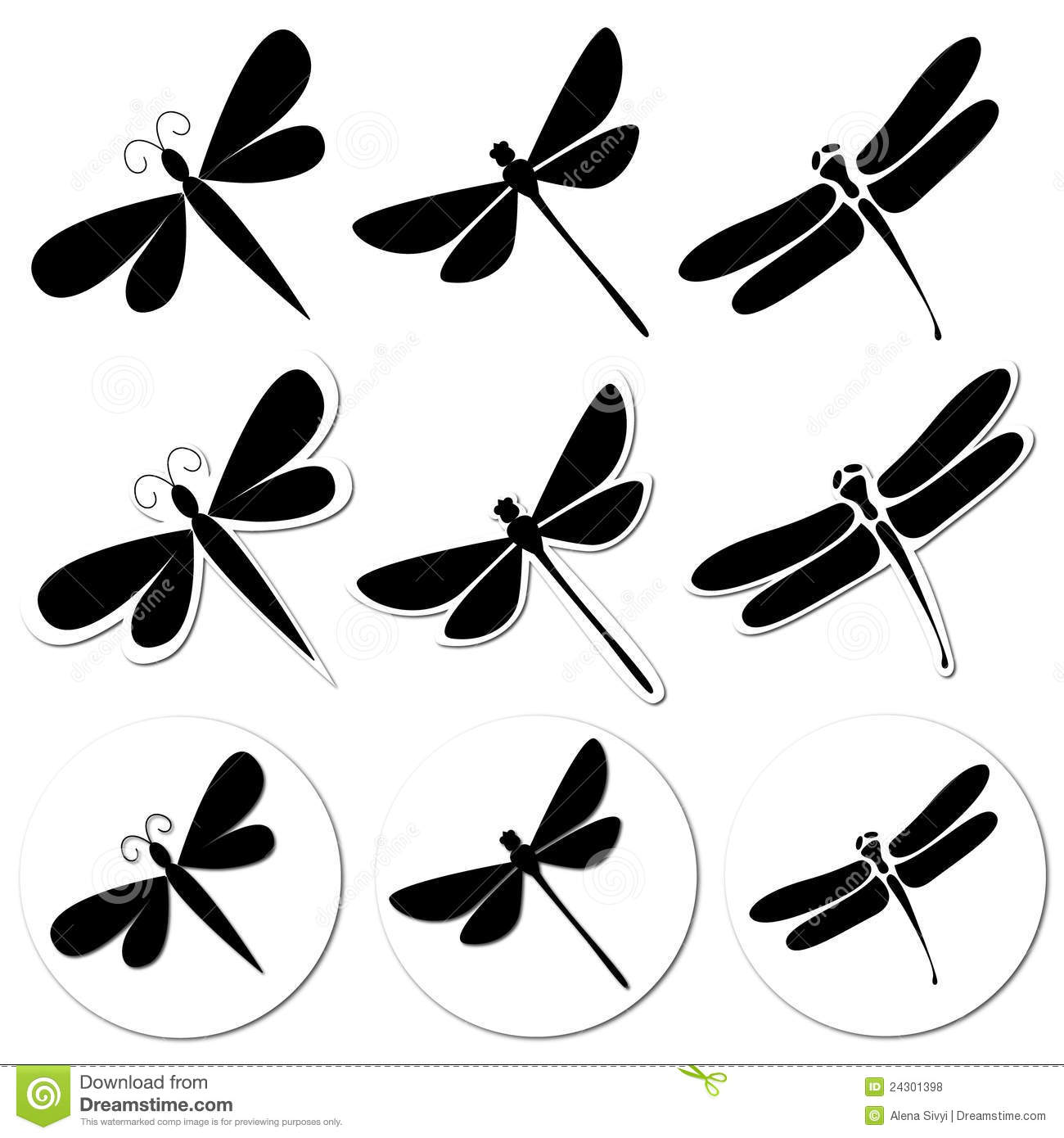 Detail Free Dragonfly Clipart Black And White Nomer 45