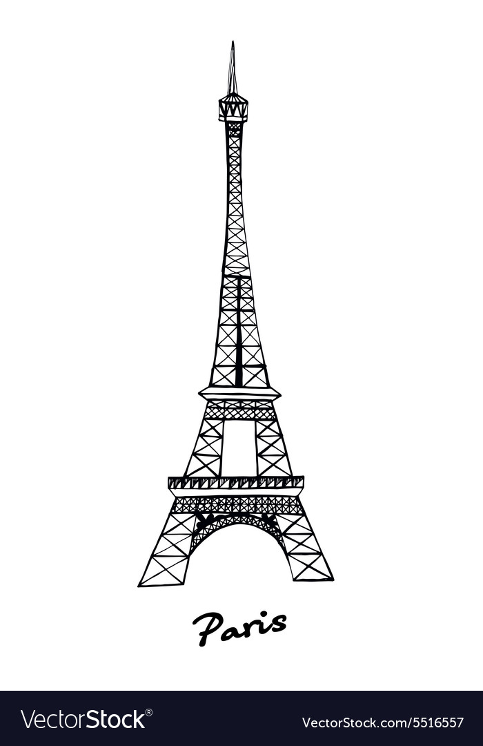 Detail Free Eiffel Tower Vector Nomer 3