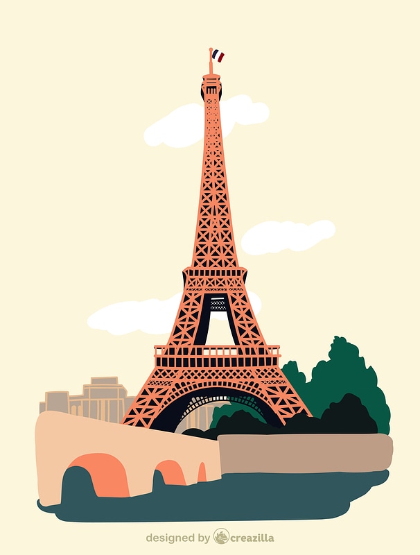 Detail Free Eiffel Tower Vector Nomer 37