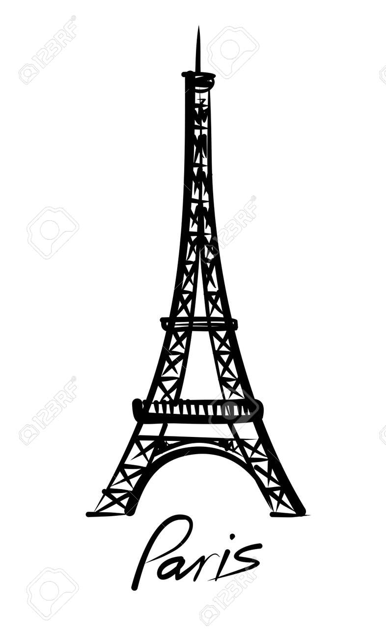 Detail Free Eiffel Tower Vector Nomer 53