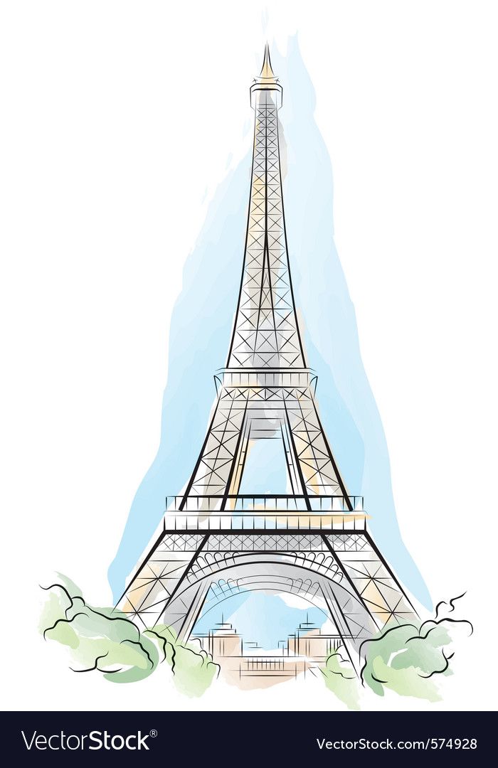 Detail Free Eiffel Tower Vector Nomer 54