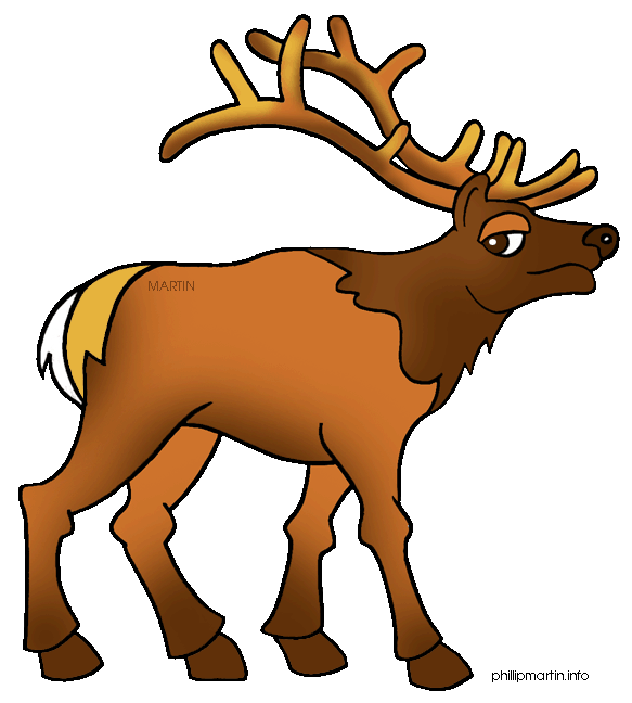 Detail Free Elk Clip Art Nomer 11
