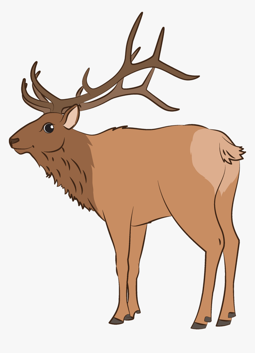 Detail Free Elk Clip Art Nomer 3