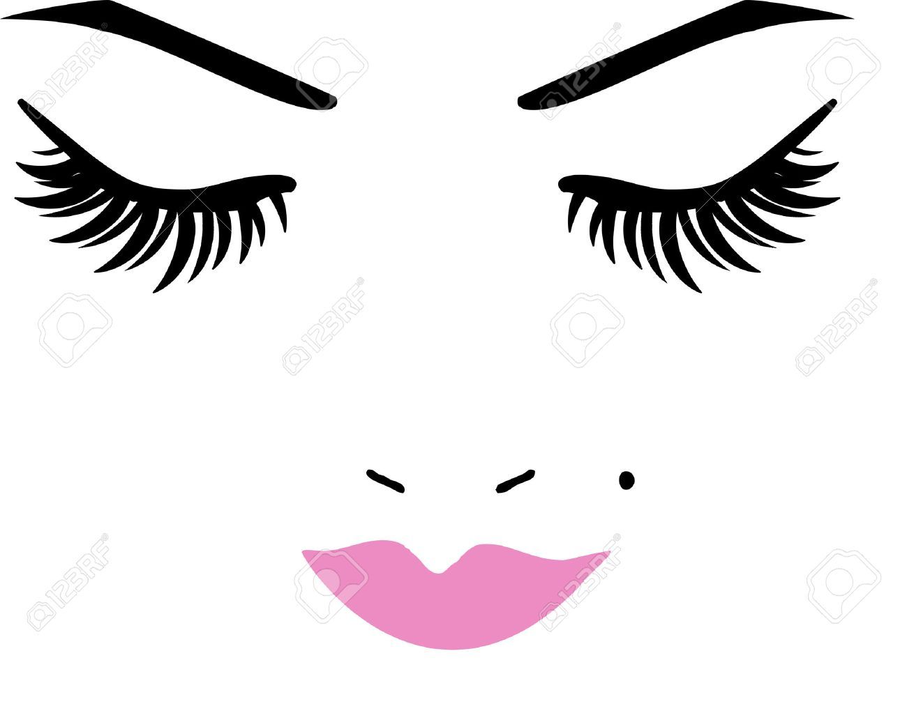 Detail Free Eyelashes Clipart Nomer 23