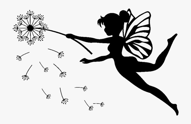 Free Fairy Silhouette Clip Art - KibrisPDR