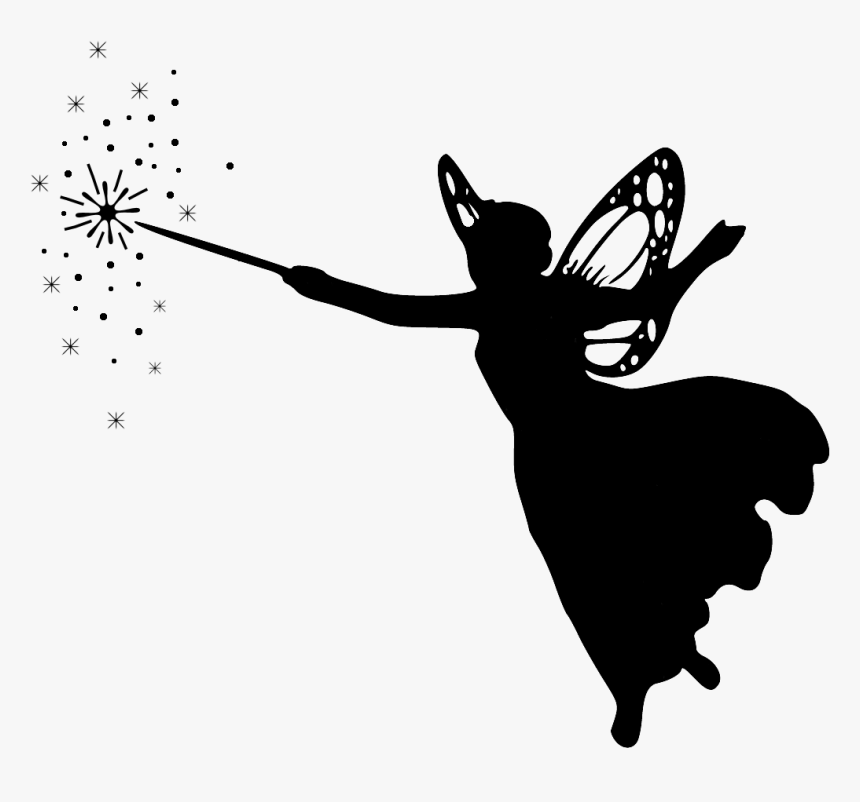 Detail Free Fairy Silhouette Clip Art Nomer 29