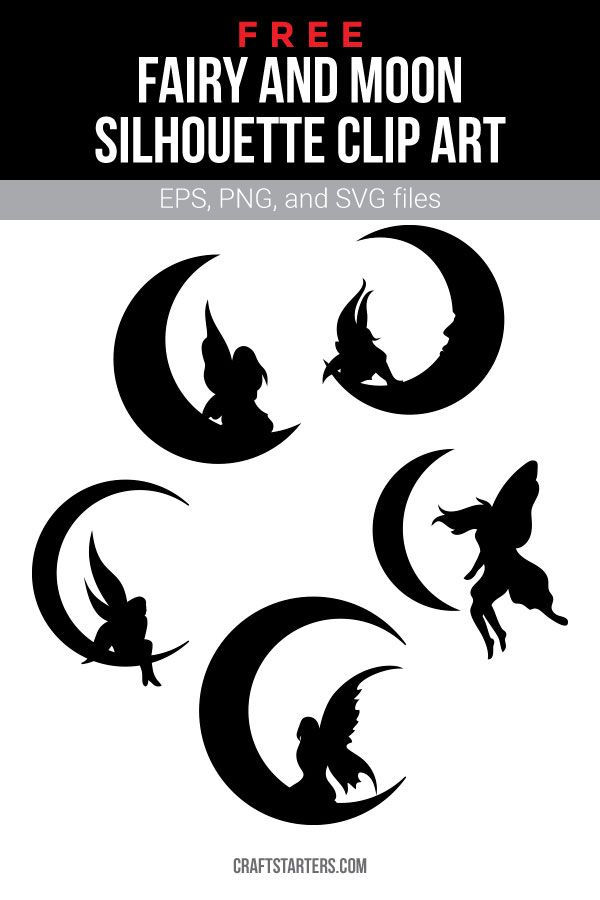 Detail Free Fairy Silhouette Clip Art Nomer 30