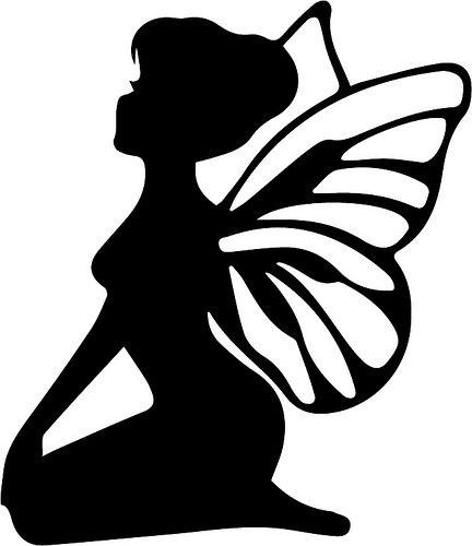 Detail Free Fairy Silhouette Clip Art Nomer 31