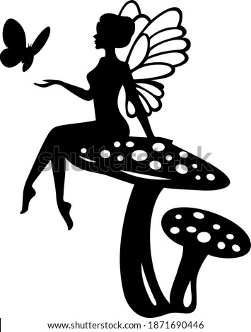 Detail Free Fairy Silhouette Clip Art Nomer 44