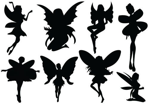 Detail Free Fairy Silhouette Clip Art Nomer 4