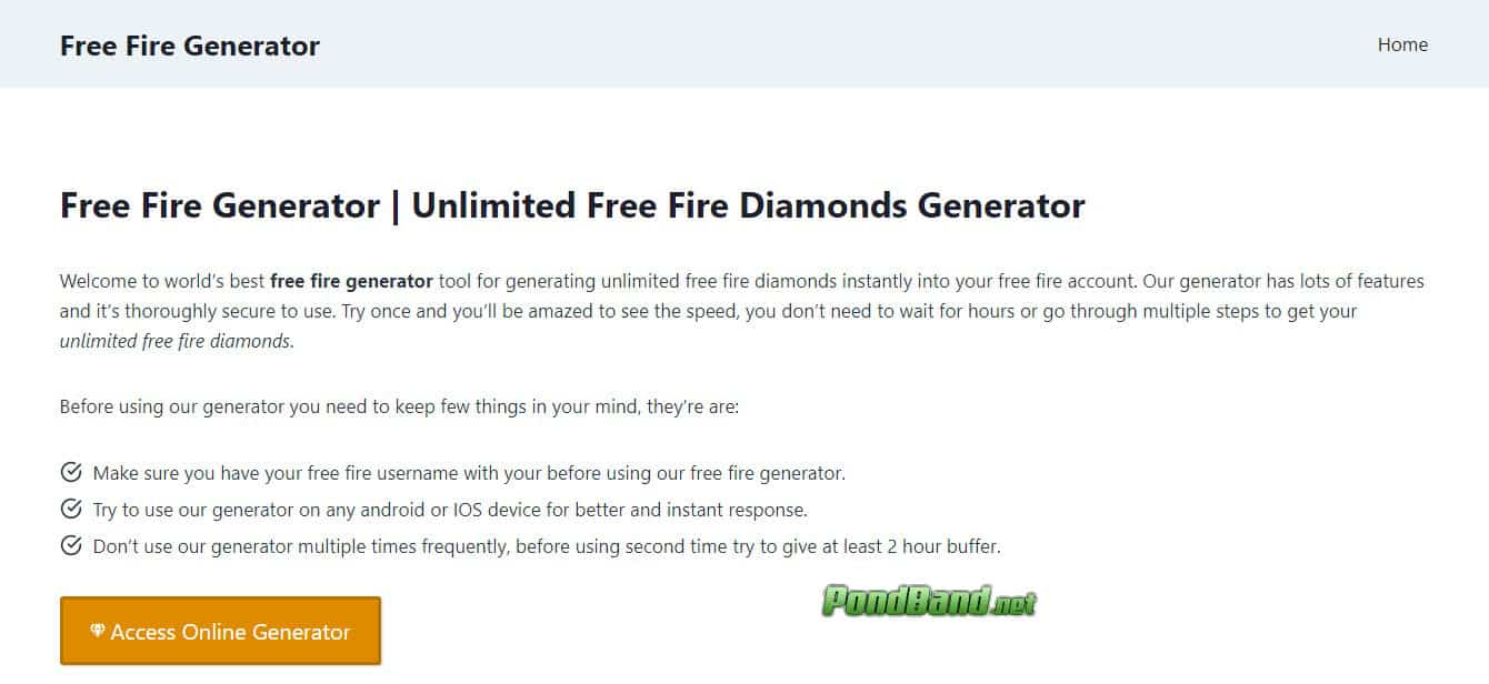 Detail Free Fire Online Generator Tool Diamond Ff Gratis Nomer 40