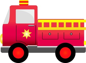 Detail Free Fire Truck Clip Art Nomer 9