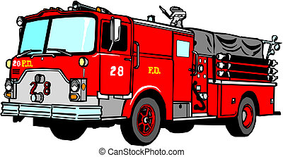 Detail Free Fire Truck Clip Art Nomer 29