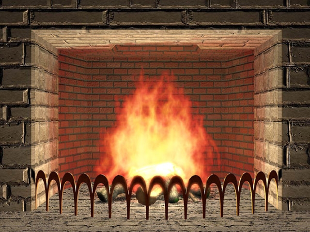 Detail Free Fireplace Clipart Nomer 19