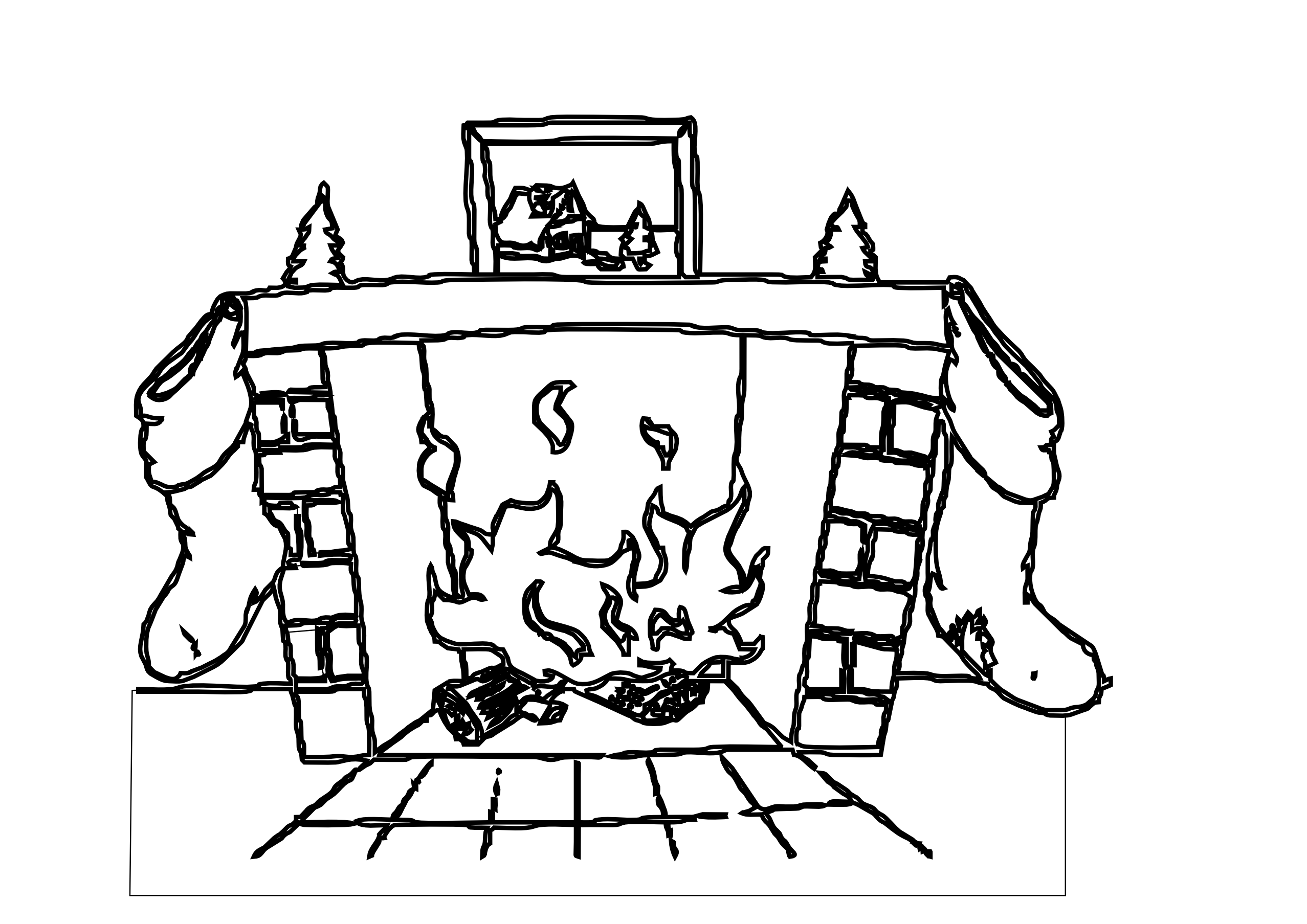 Detail Free Fireplace Clipart Nomer 51