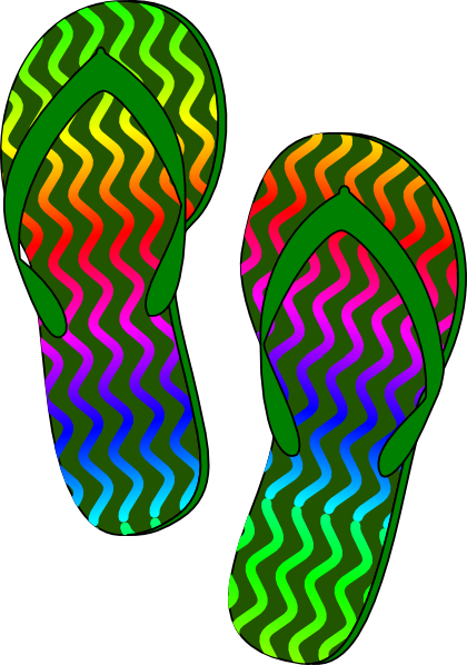Detail Free Flip Flops Clip Art Nomer 38