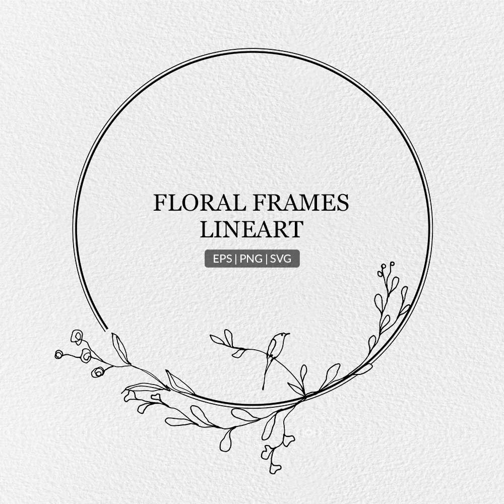 Detail Free Floral Frame Nomer 35