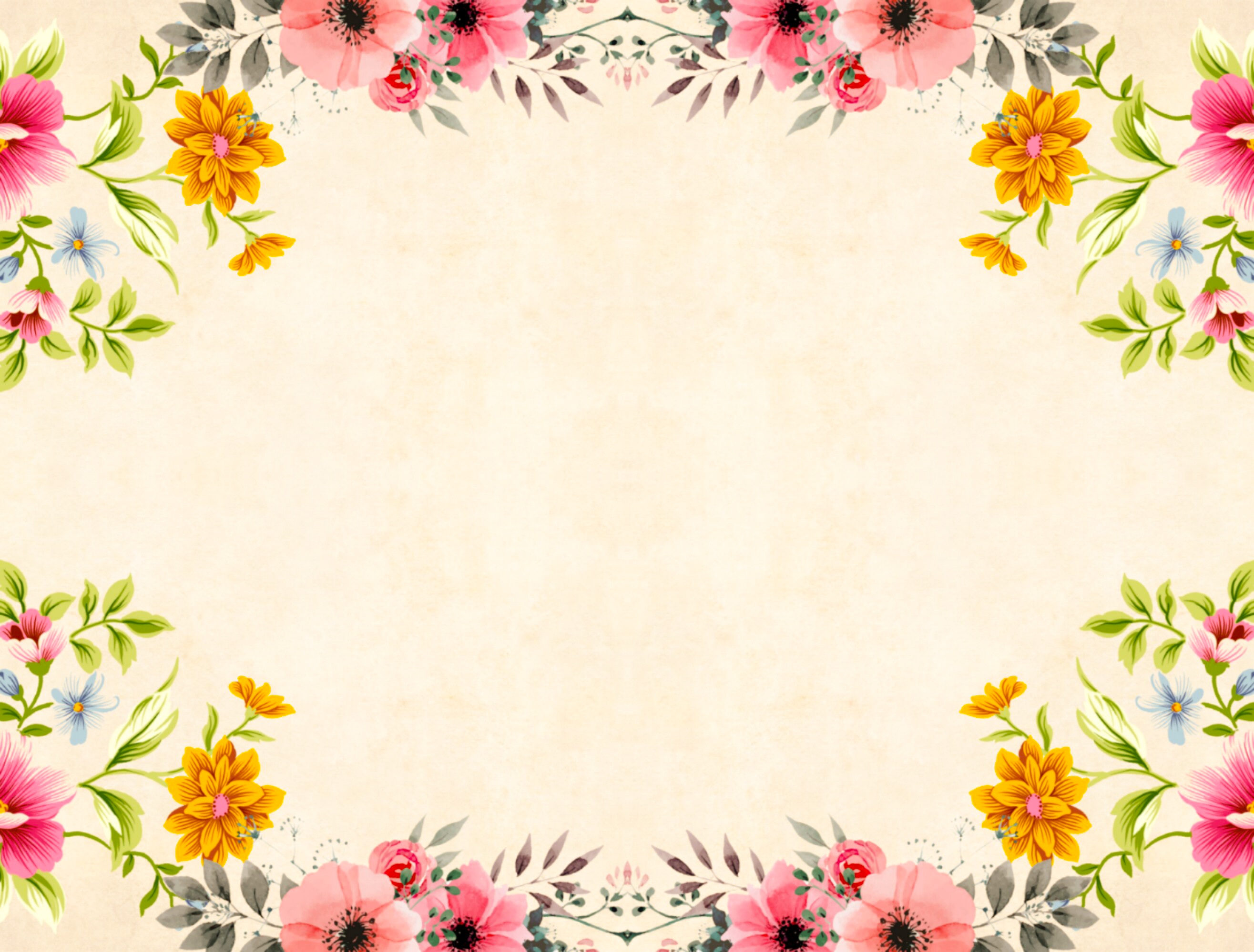 Detail Free Floral Frame Nomer 42
