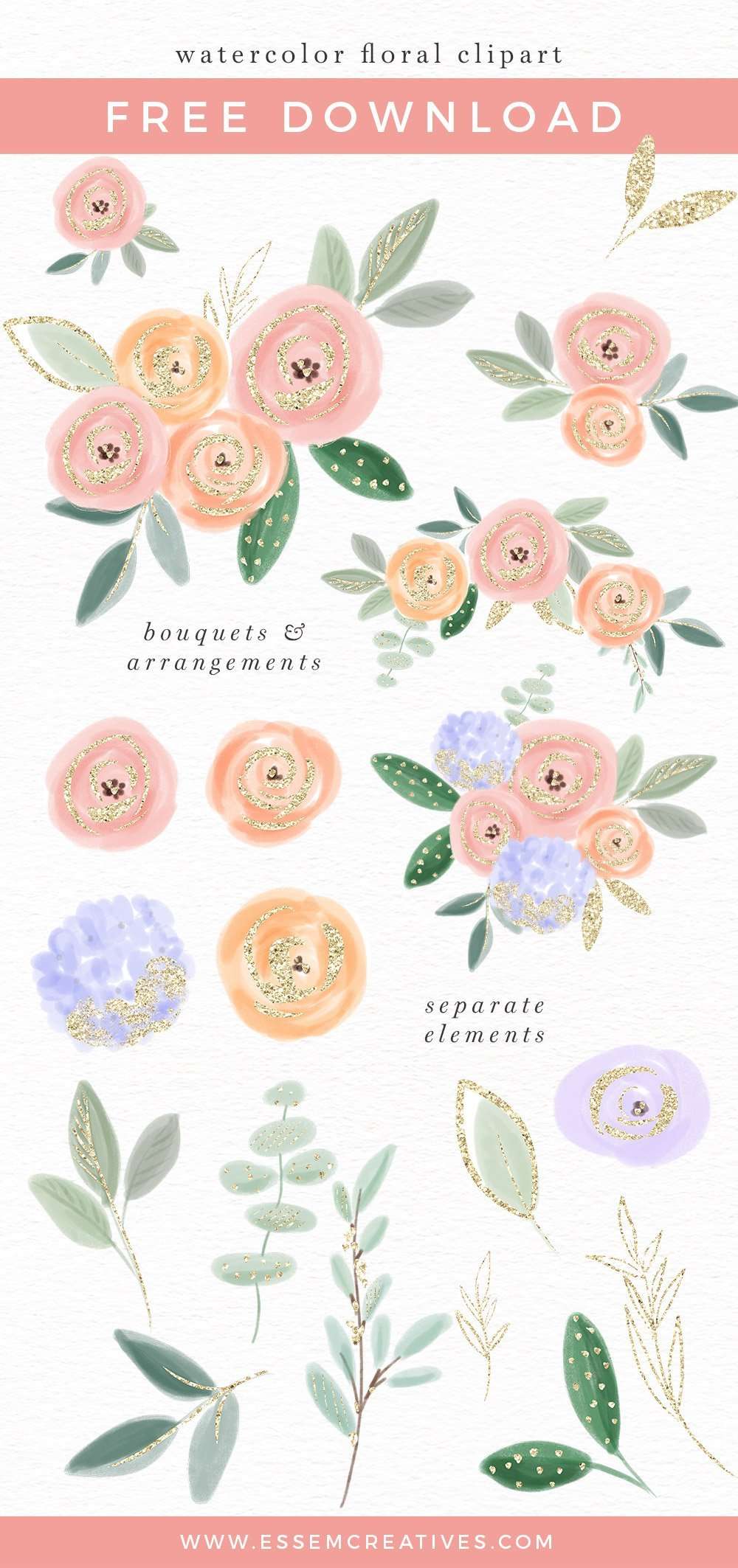 Detail Free Flower Clipart Transparent Background Nomer 35