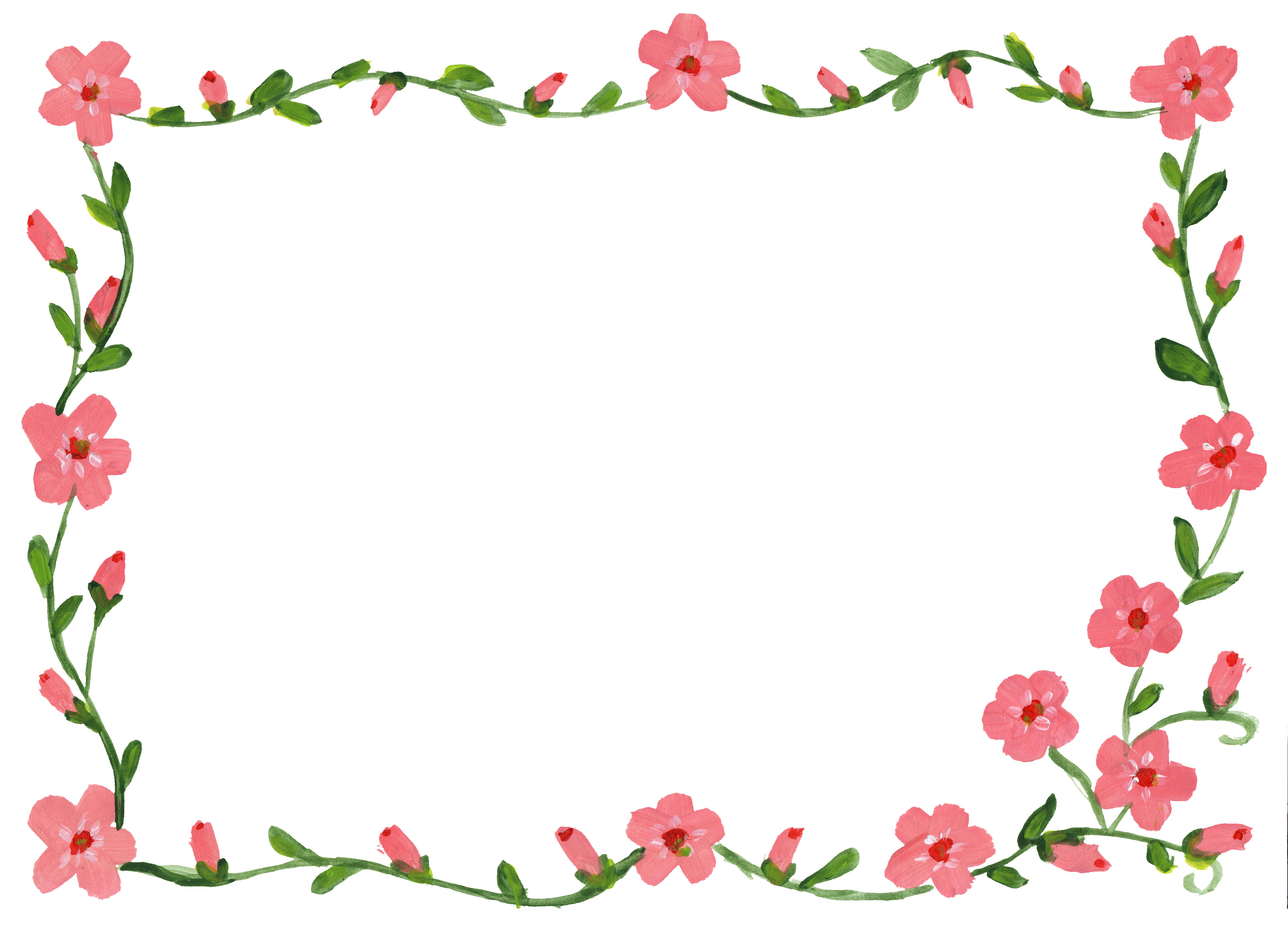 Detail Free Flower Frames Nomer 4