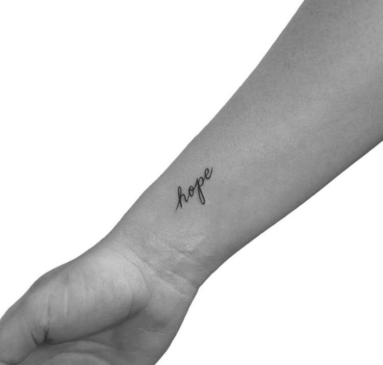 Hope Tattoo On Arm - KibrisPDR