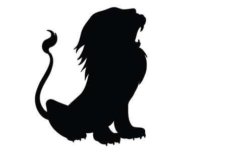 Detail Lion Silhouette Vector Nomer 16