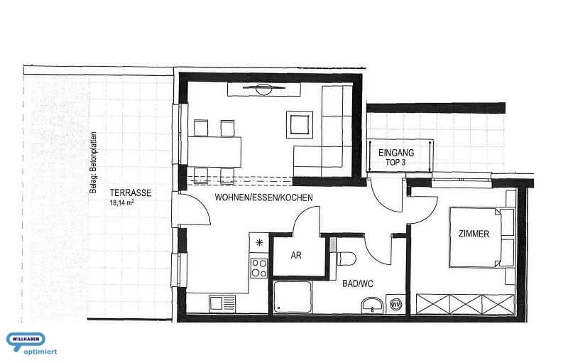 Detail Split Level Wohnung Nomer 19