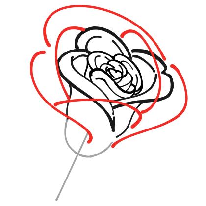 Detail Blumen Von Oben Zeichnen Nomer 27