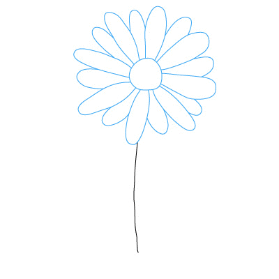 Detail Blumen Von Oben Zeichnen Nomer 3