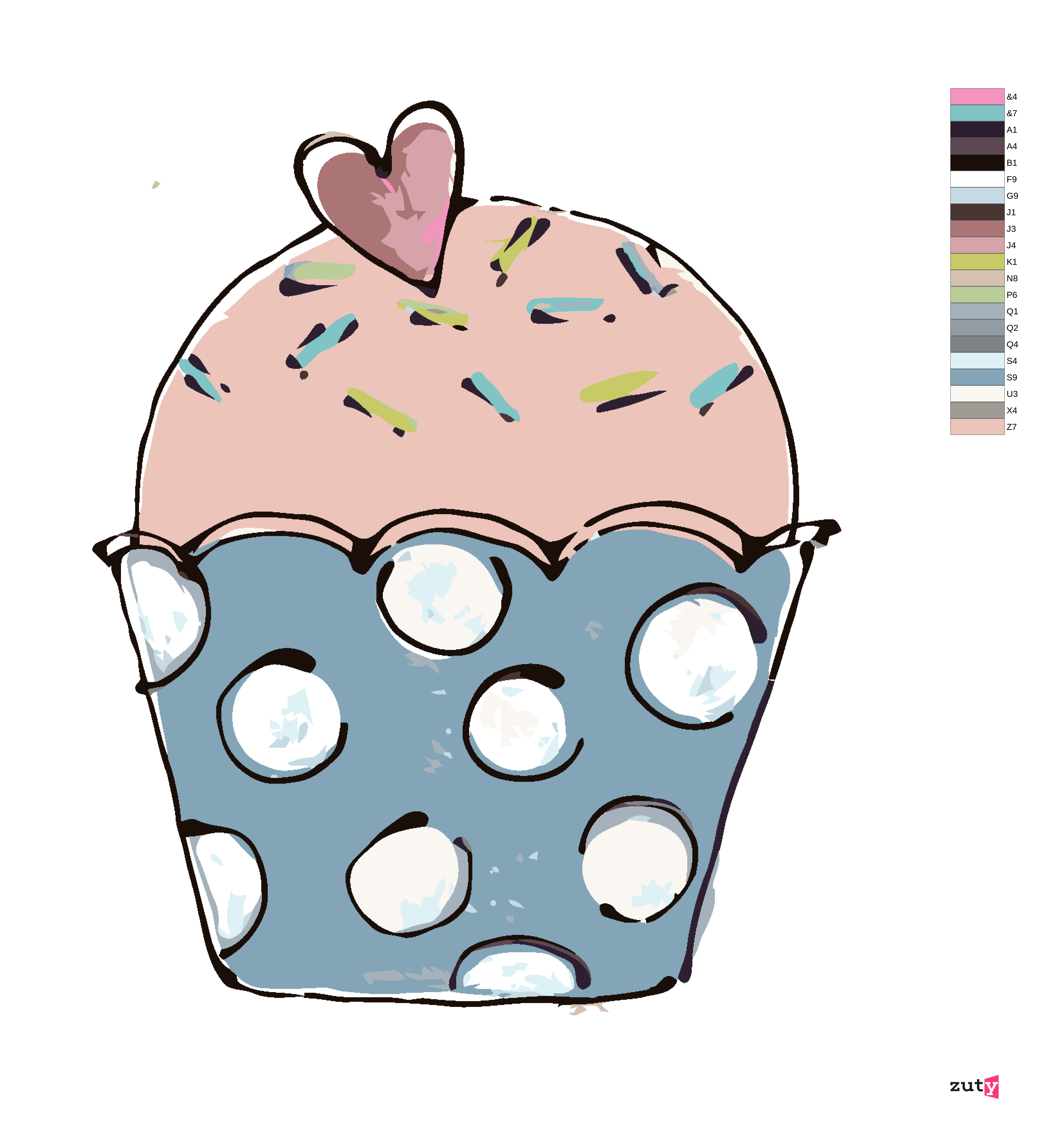Detail Cupcake Gemalt Nomer 6