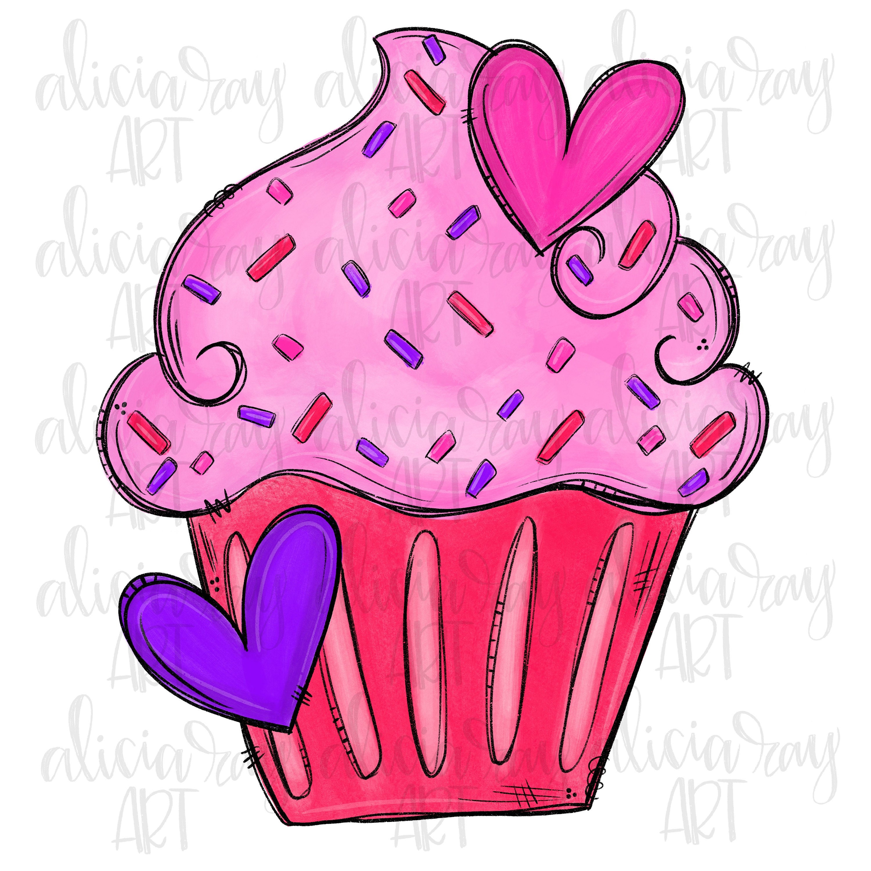 Detail Cupcake Gemalt Nomer 8