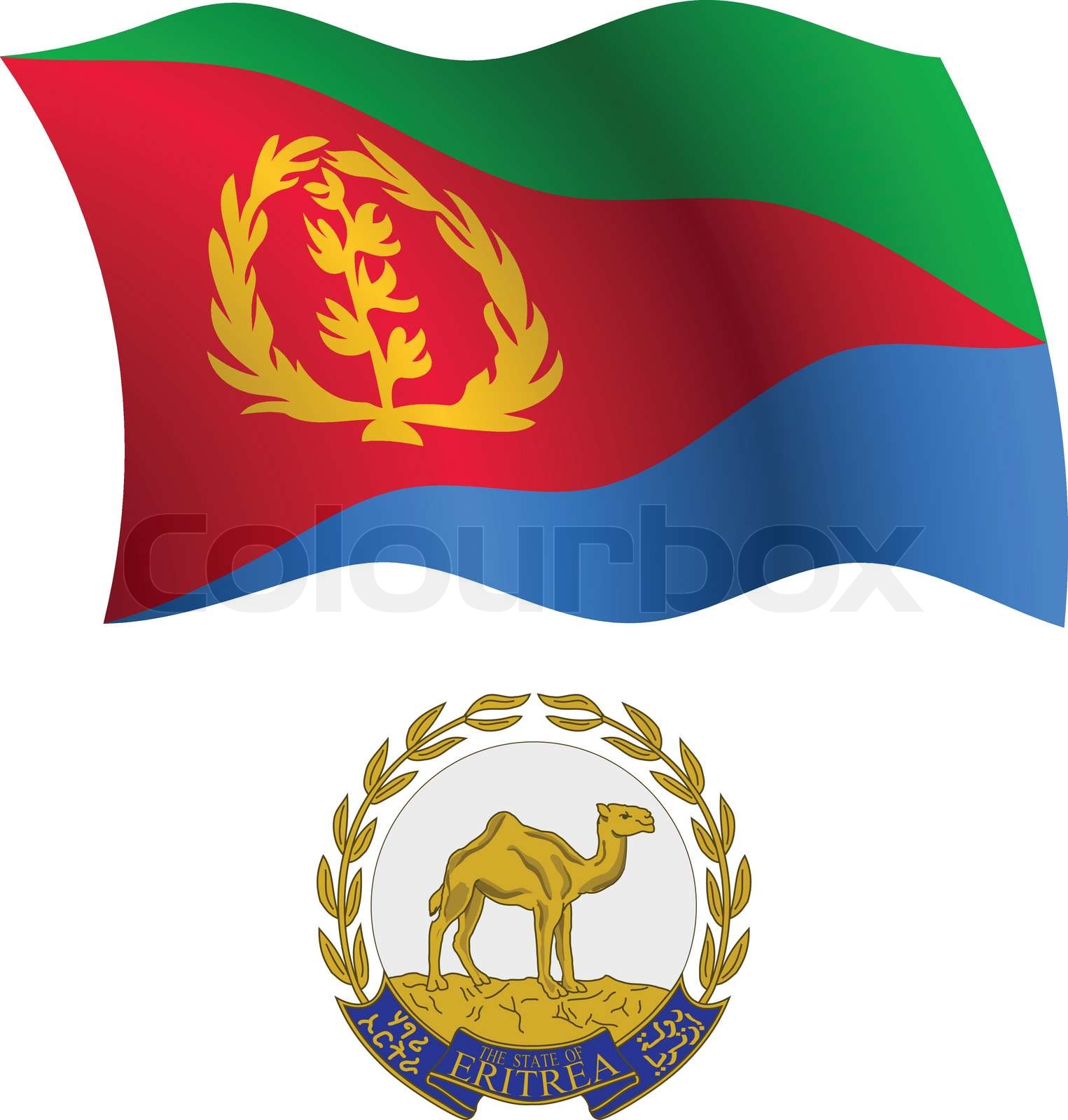 Detail Eritrea Flagge Stern Nomer 11
