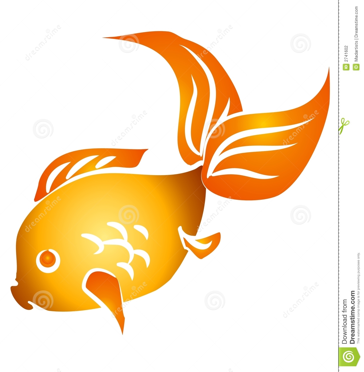 Detail Free Goldfish Clipart Nomer 19