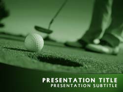 Detail Free Golf Powerpoint Template Nomer 14