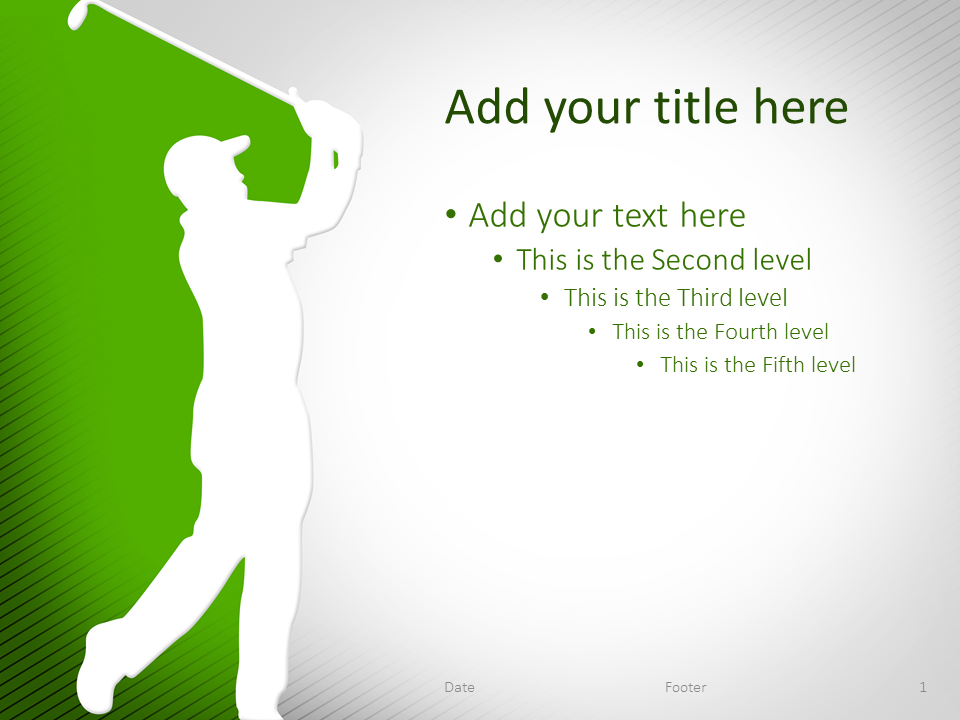 Detail Free Golf Powerpoint Template Nomer 19