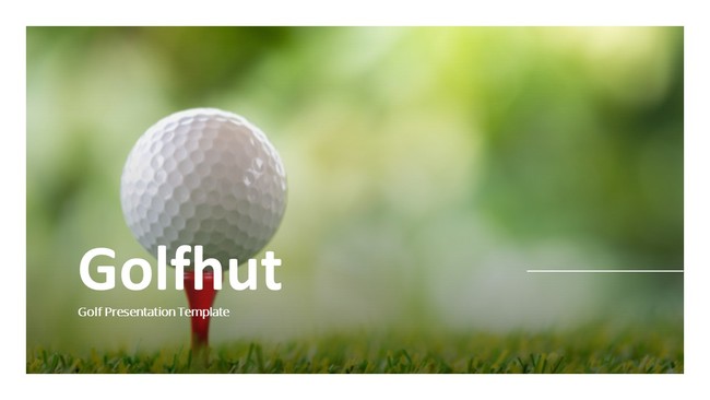 Detail Free Golf Powerpoint Template Nomer 22