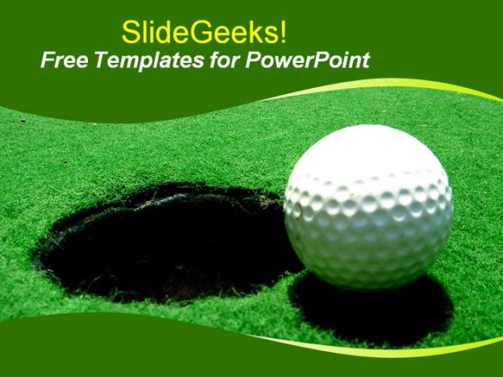 Detail Free Golf Powerpoint Template Nomer 24