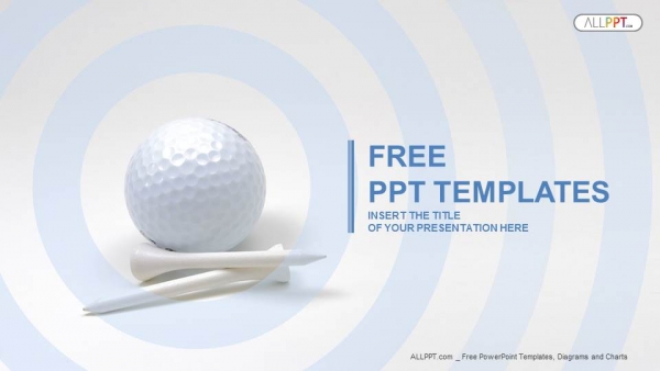 Detail Free Golf Powerpoint Template Nomer 25