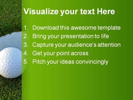 Detail Free Golf Powerpoint Template Nomer 31