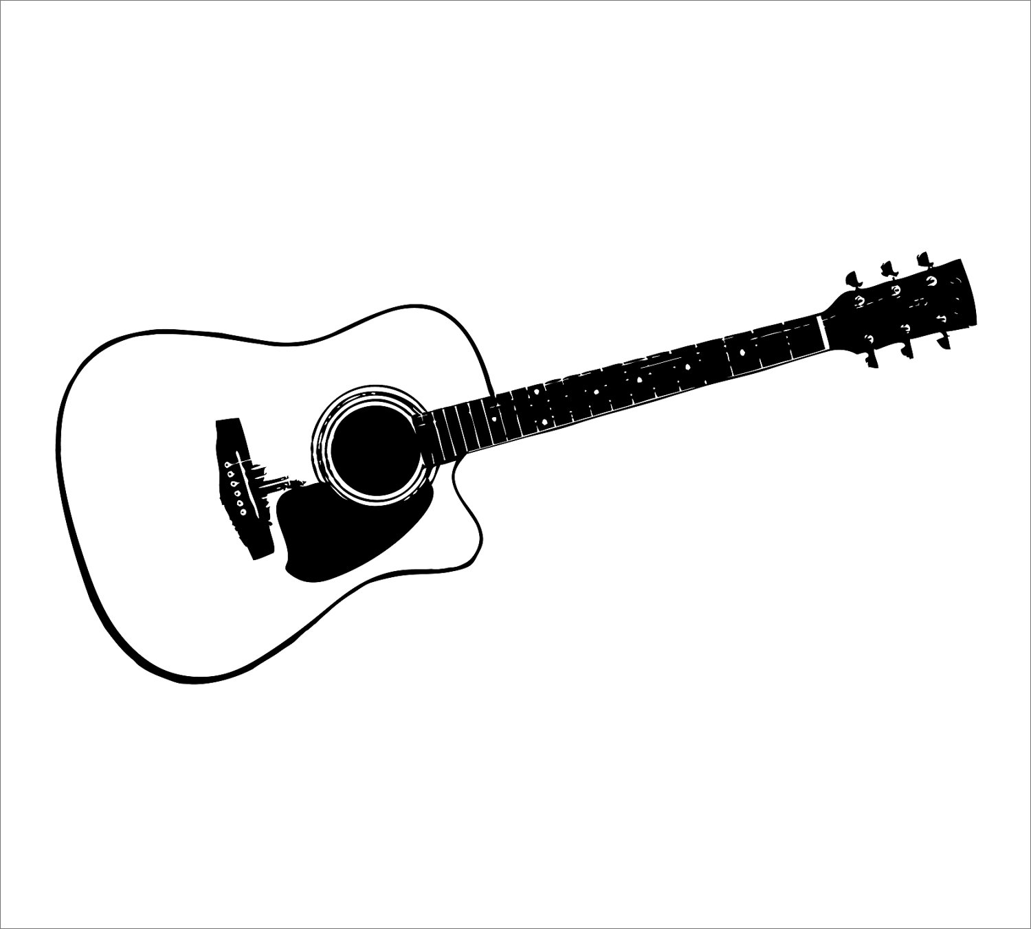 Detail Free Guitar Clipart Nomer 17