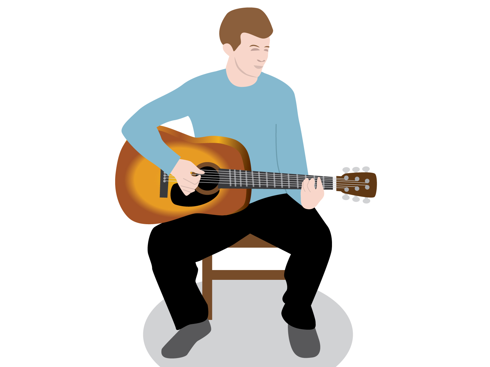 Detail Free Guitar Clipart Nomer 2