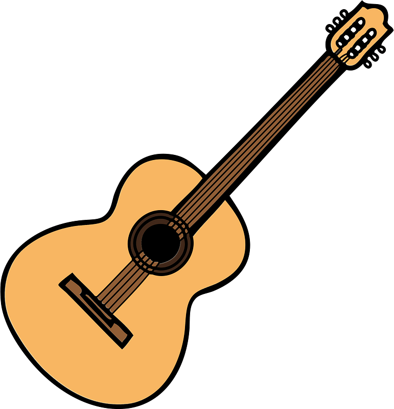 Detail Free Guitar Clipart Nomer 36