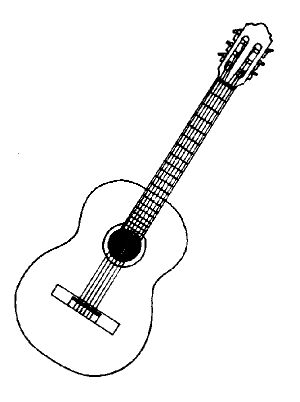 Detail Free Guitar Clipart Nomer 9