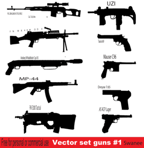 Detail Free Gun Clipart Nomer 29