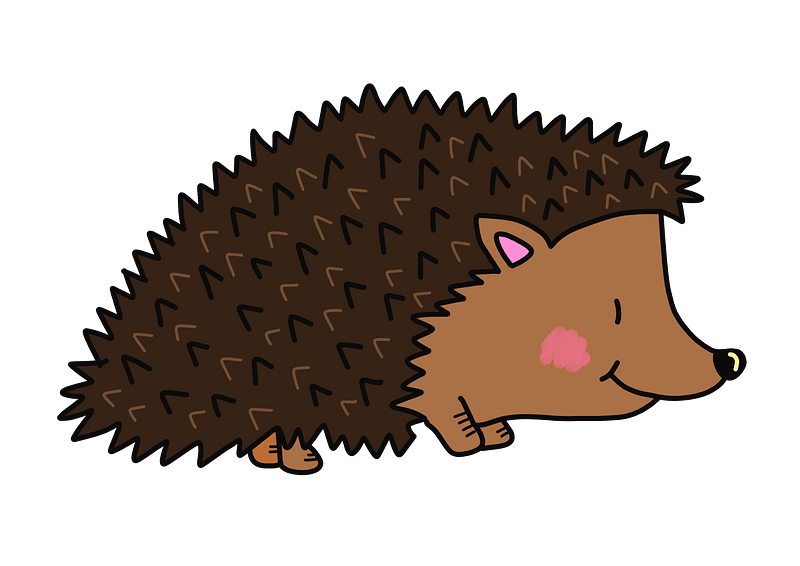 Detail Free Hedgehog Clipart Nomer 7