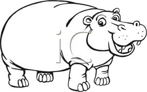 Detail Free Hippo Clipart Nomer 19