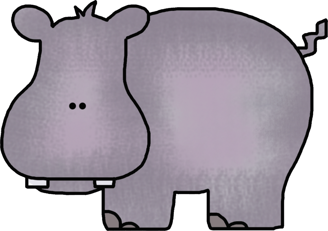 Detail Free Hippo Clipart Nomer 22