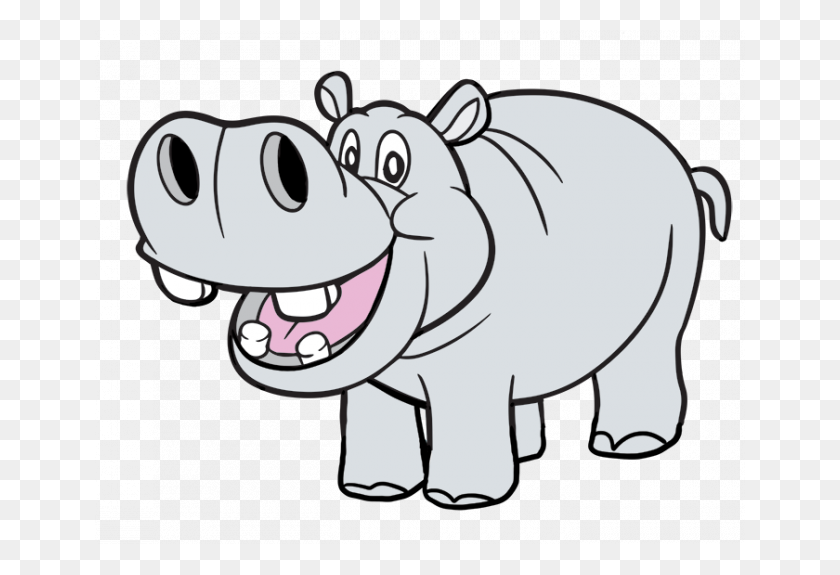 Detail Free Hippo Clipart Nomer 3