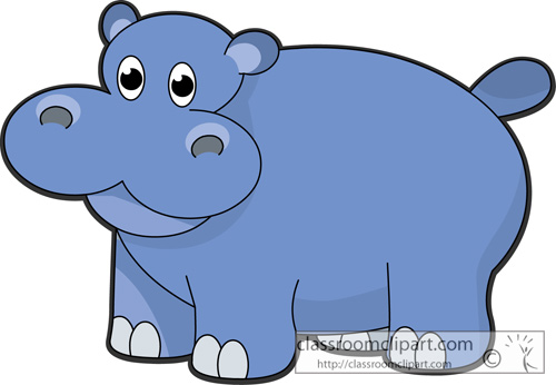 Detail Free Hippo Clipart Nomer 5